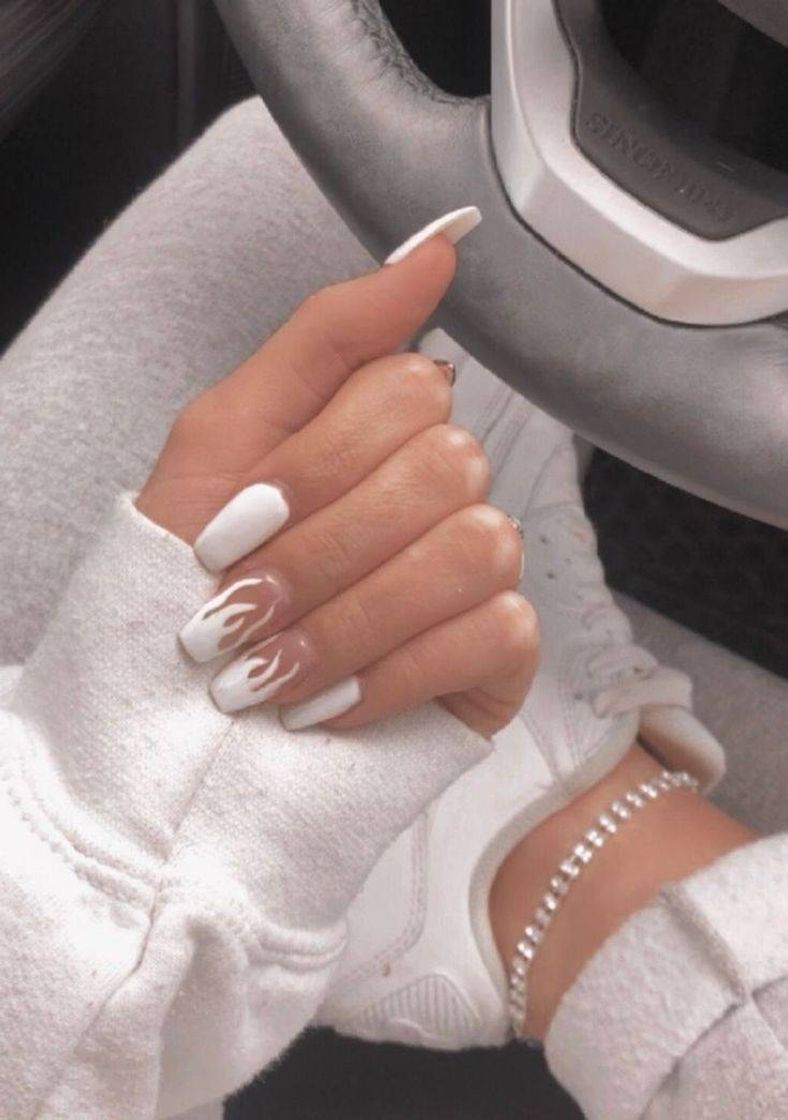 Moda unhas white 🌼