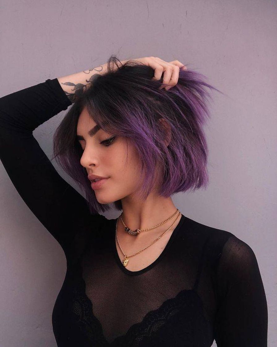 Moda cabelo roxo