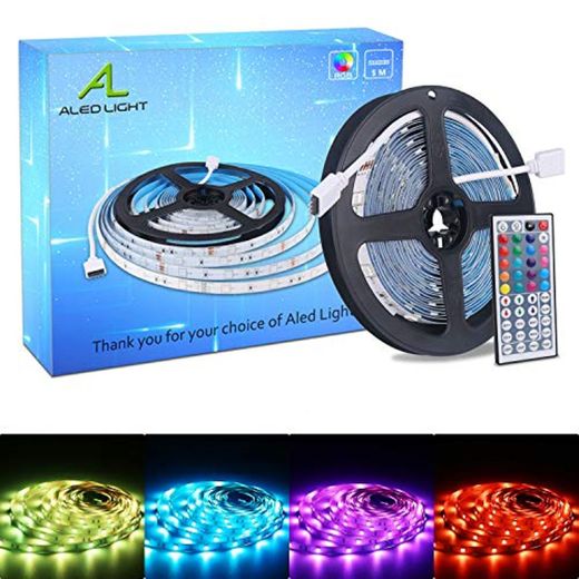 ALED LIGHT Tiras LED 5050 RGB 5m de Longitud 150 LED Multico