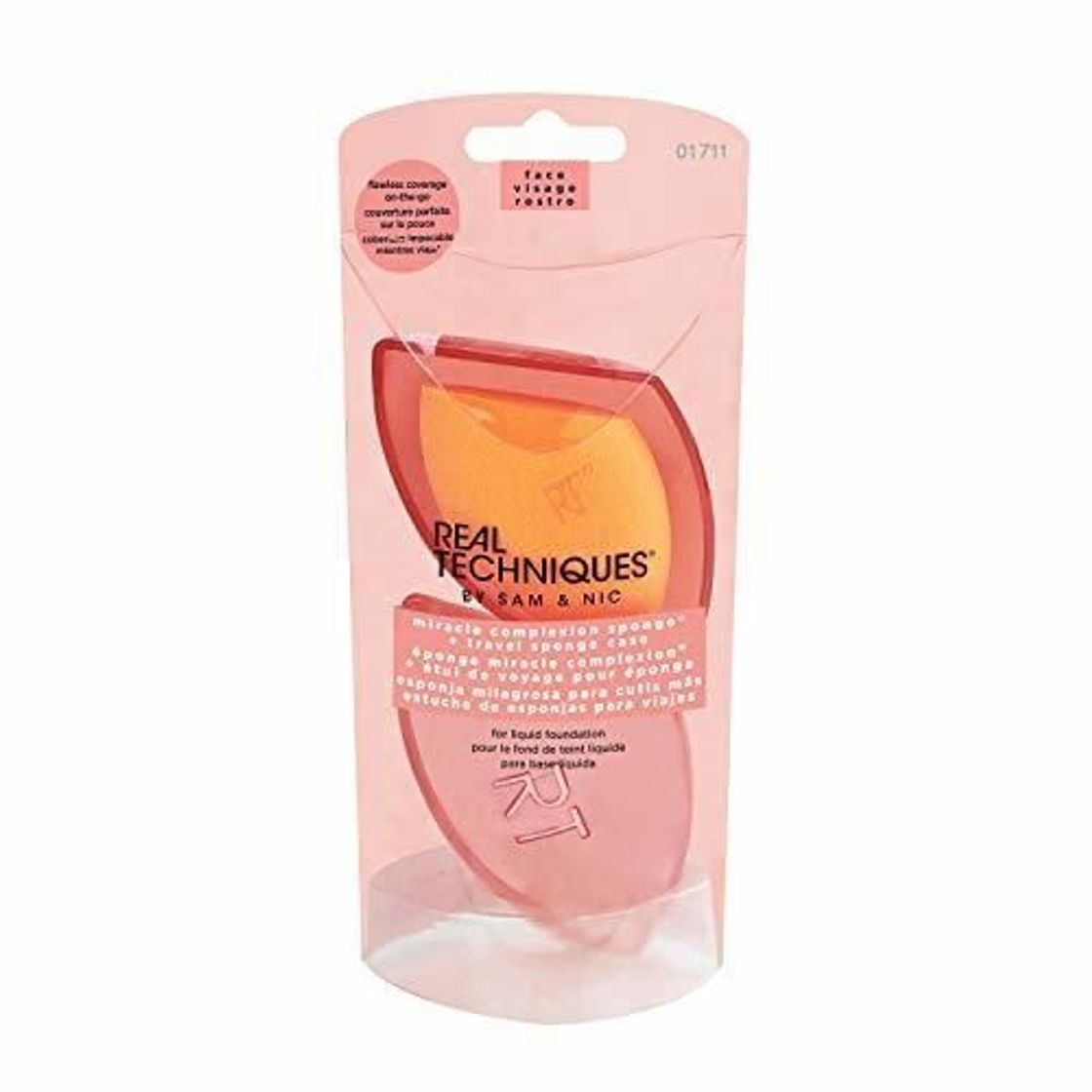 Product Real Techniques Miracle Complexion Sponge & Travel - Esponja Aplicadora con Funda