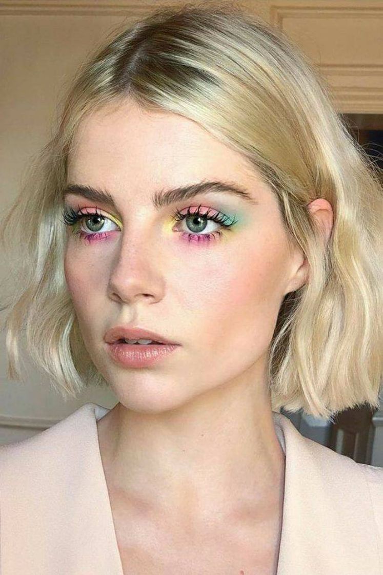 Social Colorful eye makeup