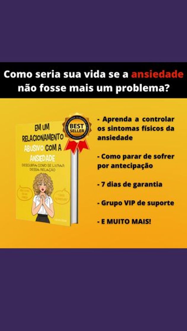 Book Livro Em Um Relacionamento Abusivo com a Ansiedade 