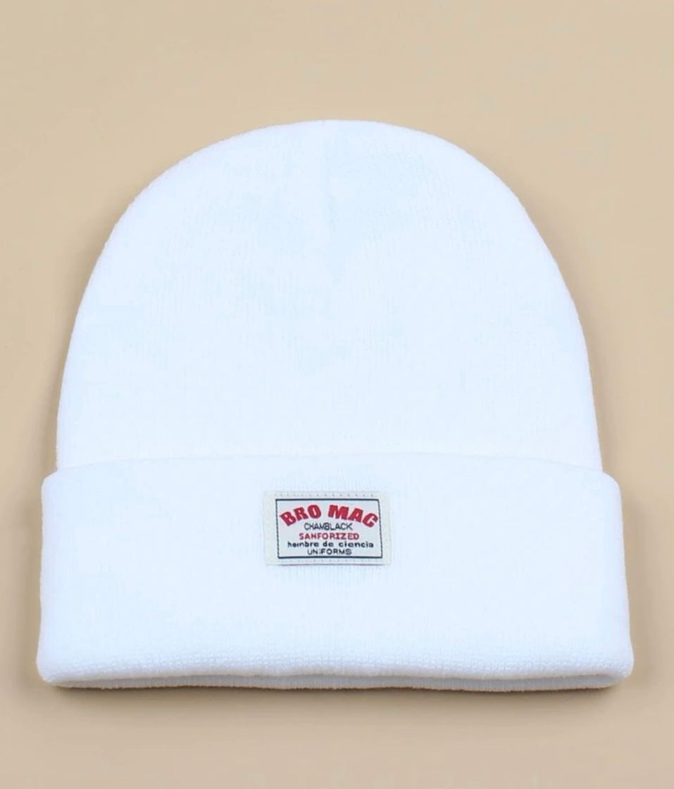 Fashion Gorro blanco con frase 