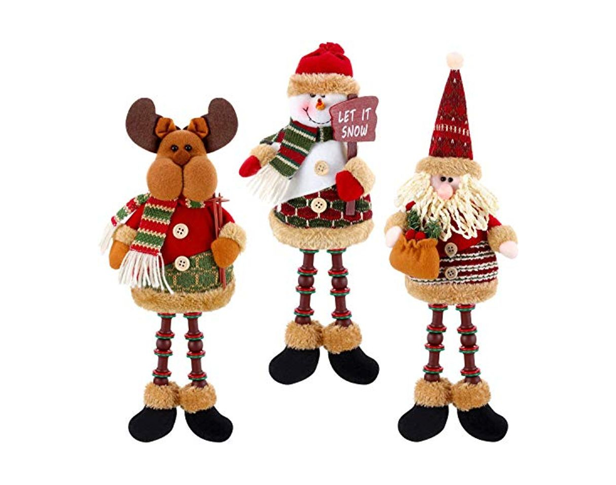 Producto KAHEIGN 3 Piezas Figuras De Peluche De Navidad