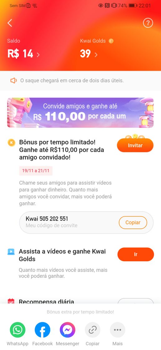 Social APP que dá dinheiro pra assistir vídeos 🤑