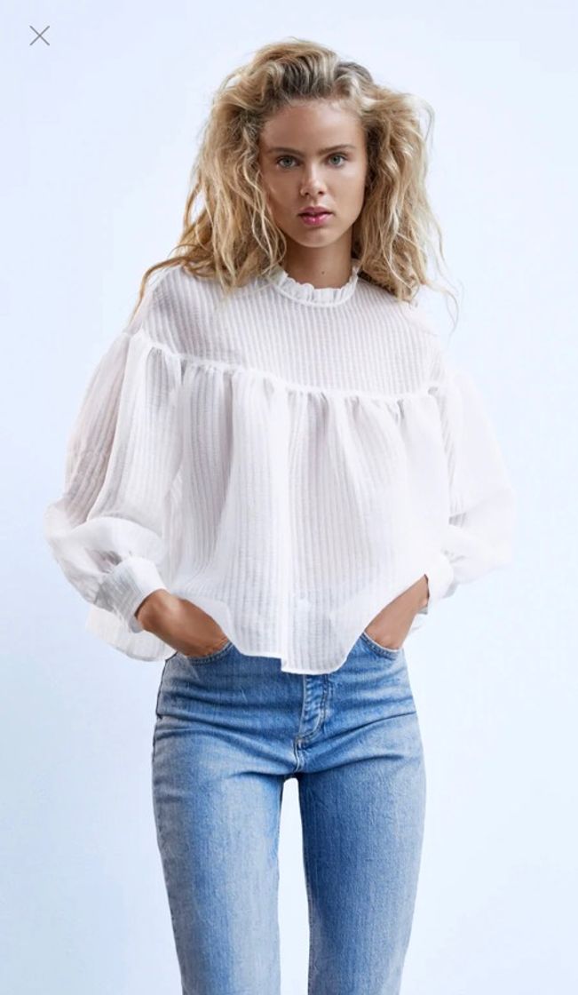 Fashion Blusa de organza ZARA