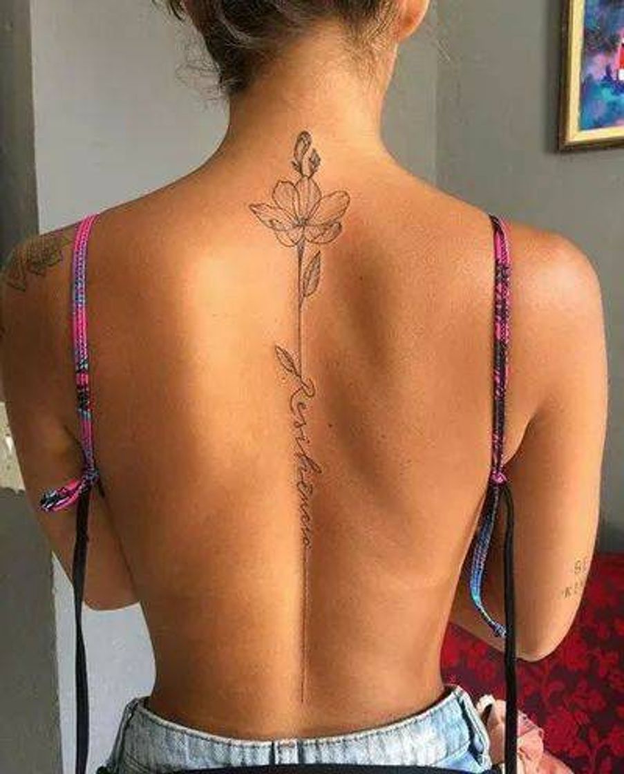 Fashion Tatto com escrita e desenho 