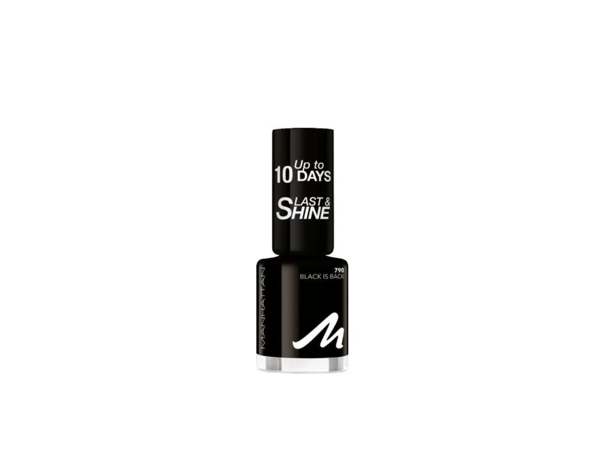 Product Manhattan Last & Shine Nail Polish 790 Black Is Back 