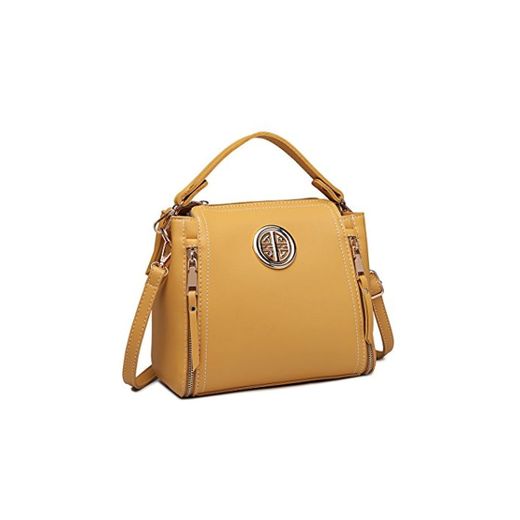 Miss Lulu Marca Mujeres Top Mango Bolsa Pu cuero cruzada bolso elegante