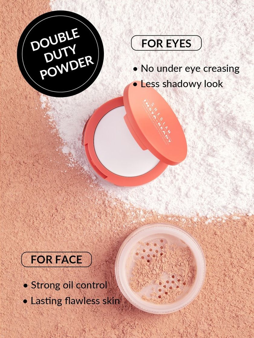 Fashion Insta-Ready Face & Under Eye Setting Powder Duo  SHEGLAM