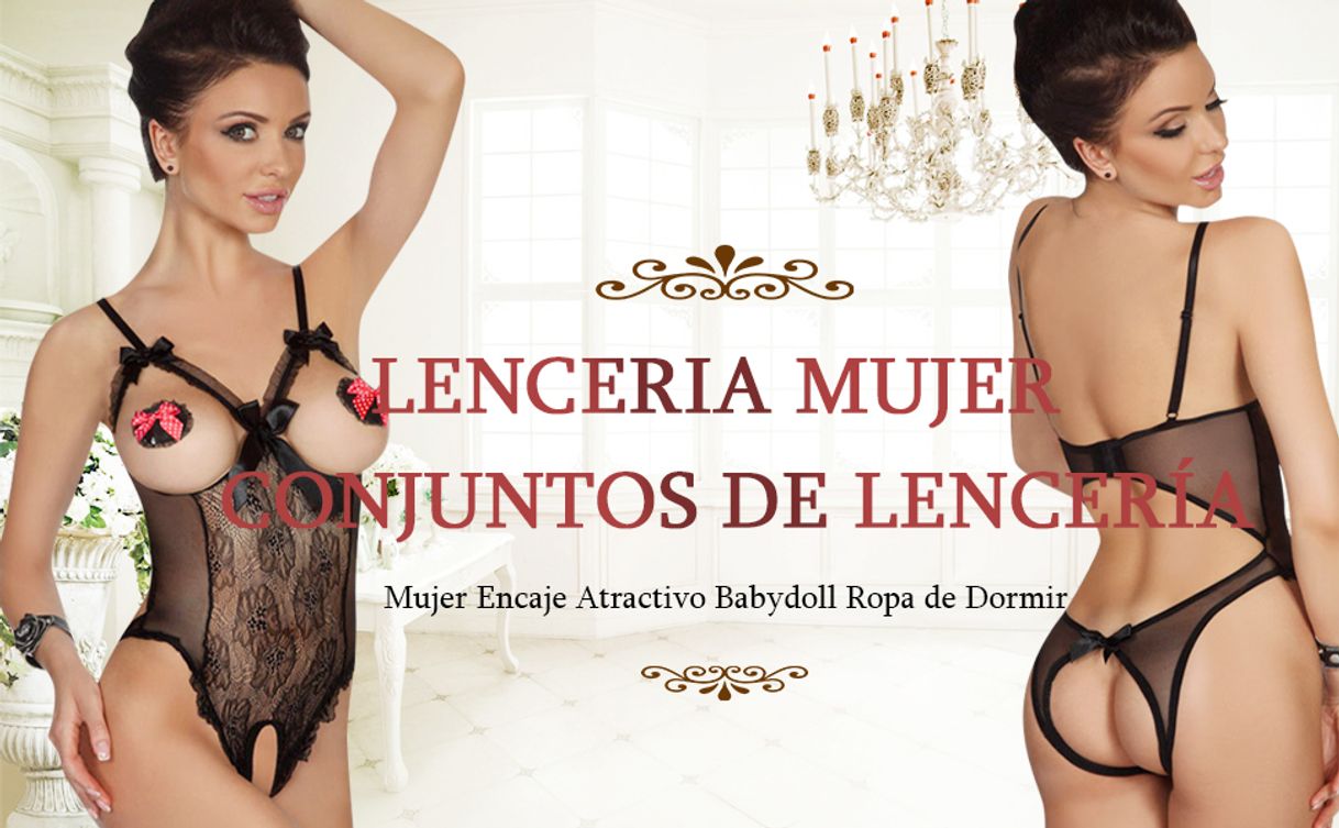 Product heekpek Lenceria Mujer Erotica Conjuntos de Lencería Mujer Encaje Atractivo Babydoll Ropa