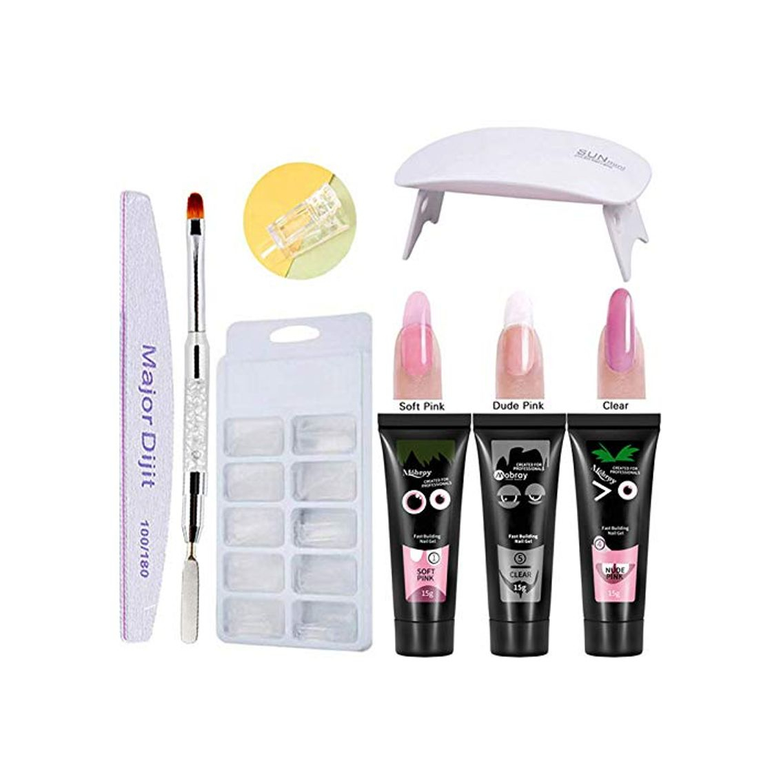 Productos poly gel nails kit