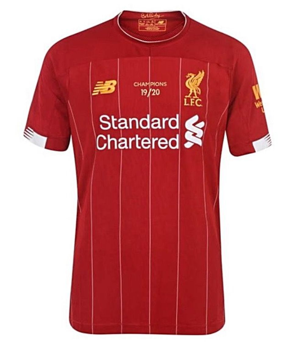 Fitness New Balance Liverpool FC Home SS Jersey No EPL Patch Camiseta Crew