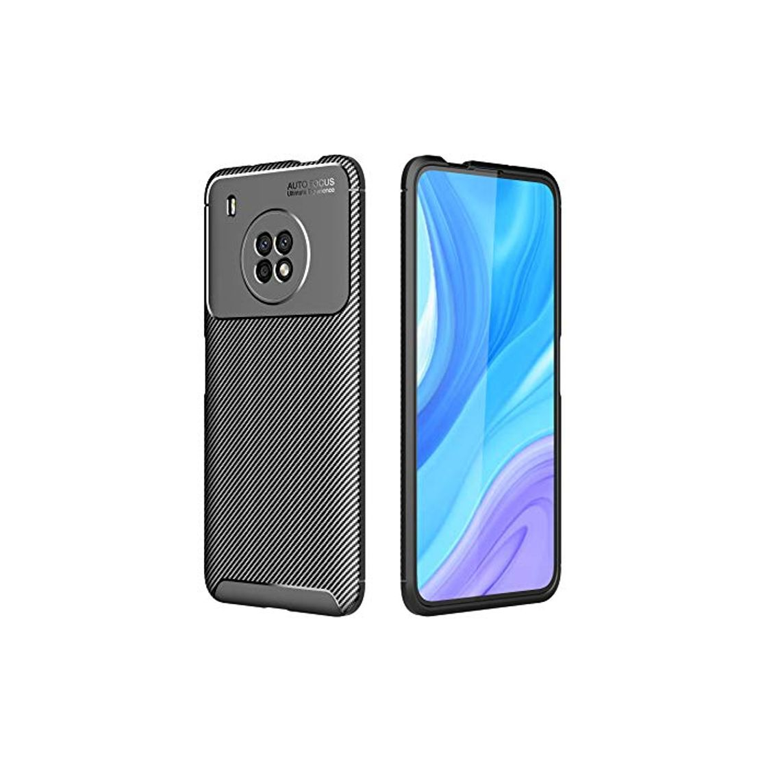 Social TingYR Funda para Huawei Y9a, Resistente a los Arañazos, Fina de Silicona,