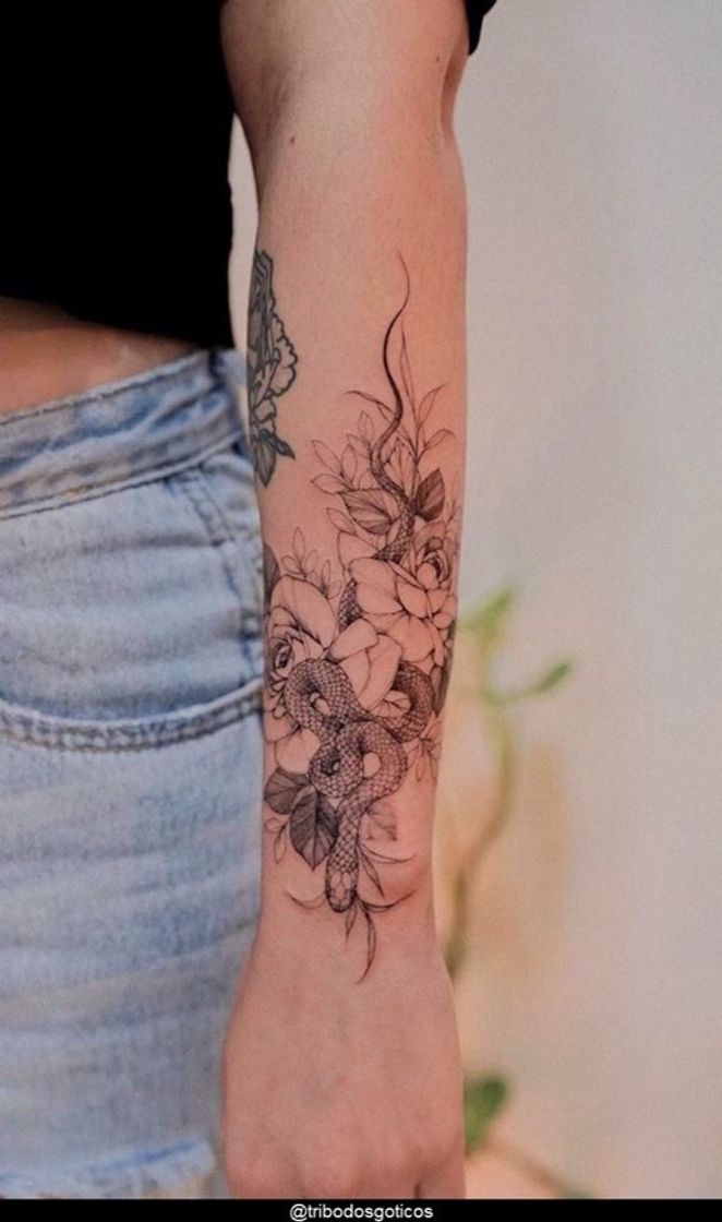 Fashion Tatuagem de cobra 