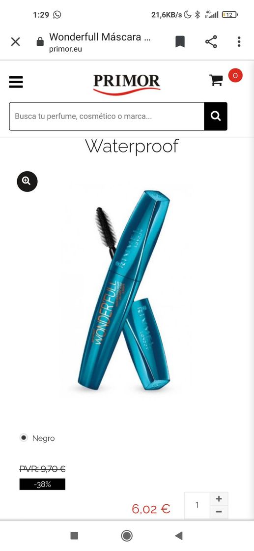 Fashion Wonderfull Máscara Waterproof Rimmel 