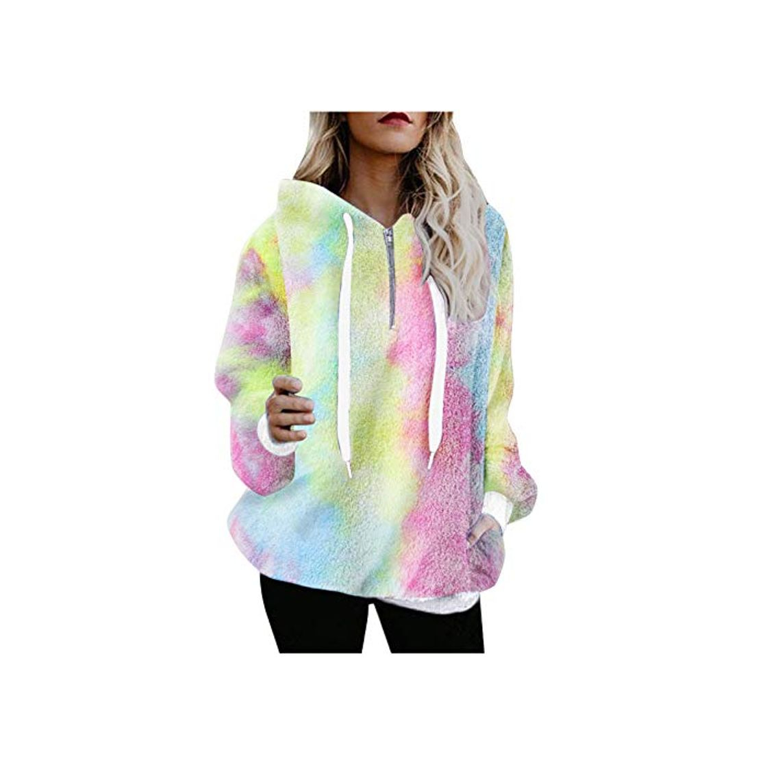 Social Mujer Sudadera Caliente y Esponjoso Tops Chaqueta Suéter Abrigo Jersey Mujer Otoño