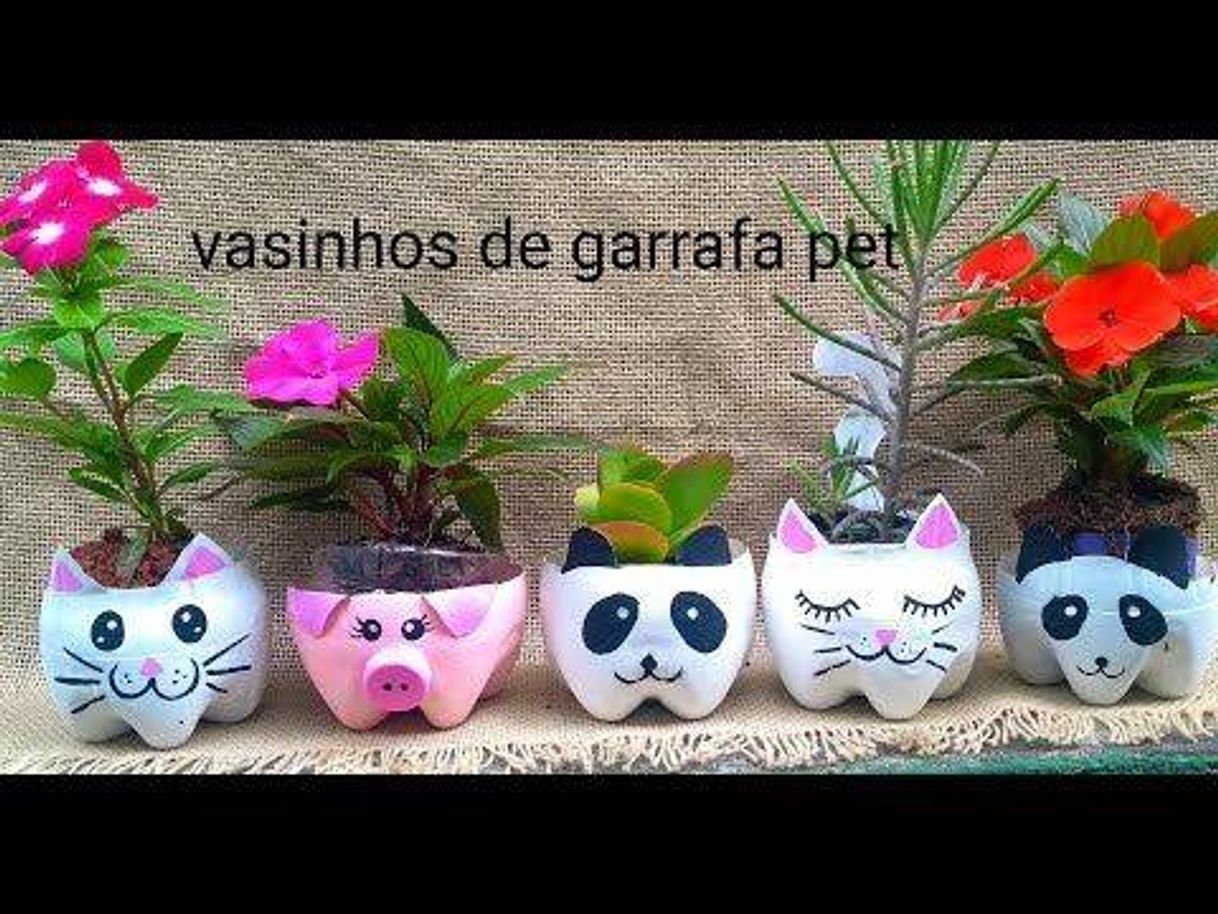 Moda Vasinhos cachepo de garrafa pet/ reciclagem