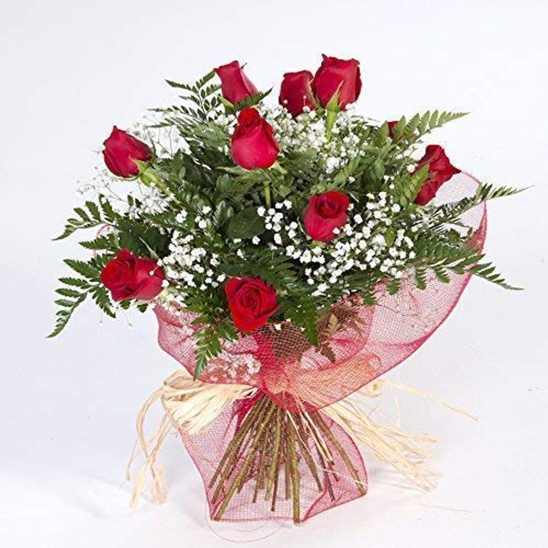 Producto Ramo de 12 rosas rojas naturales FLORES FRESCAS-Entrega en 24 horas