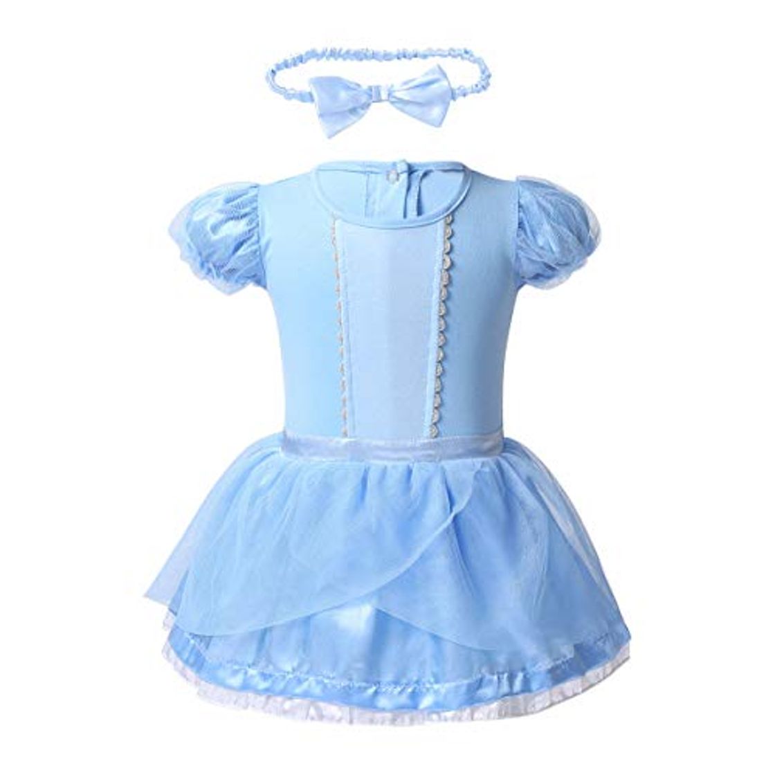 Fashion ranrann Vestido Azul de Princesa para Bebe Niña Vestido Infantil Princesa Cosplay