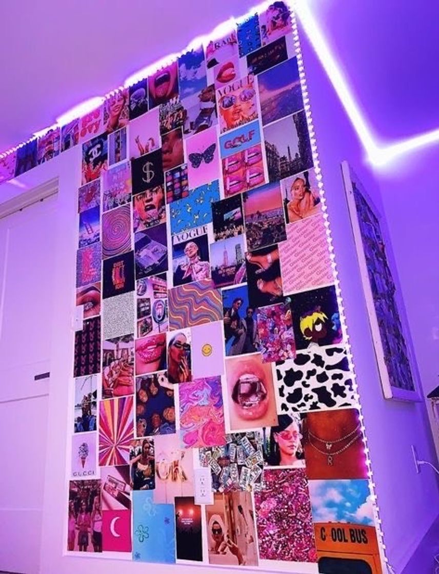 Fashion collage wall 