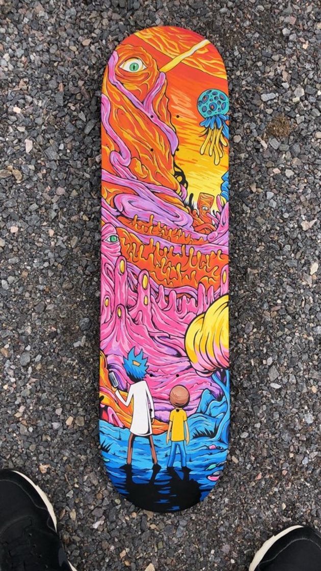 Moda skate de rick and morty🤯