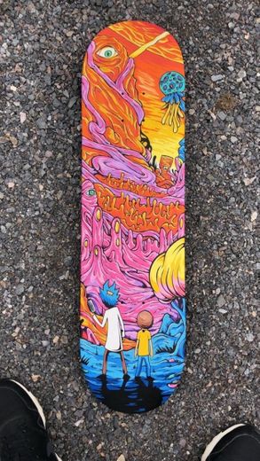 skate de rick and morty🤯