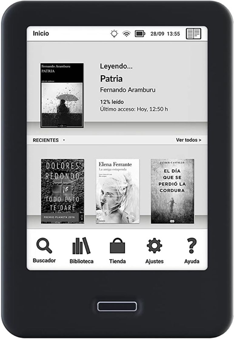Social BQ Cervantes 4 - Lector de Libros electrónicos de 6" (WiFi ...