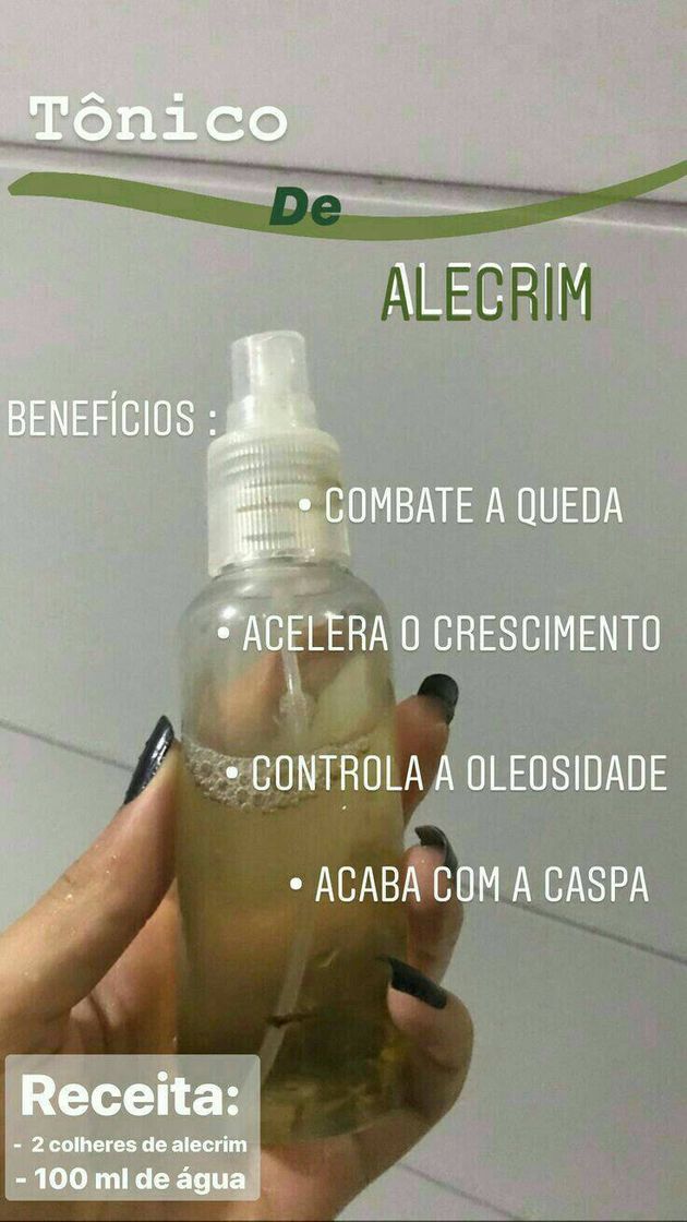 Moda tônico de alecrim 🌿