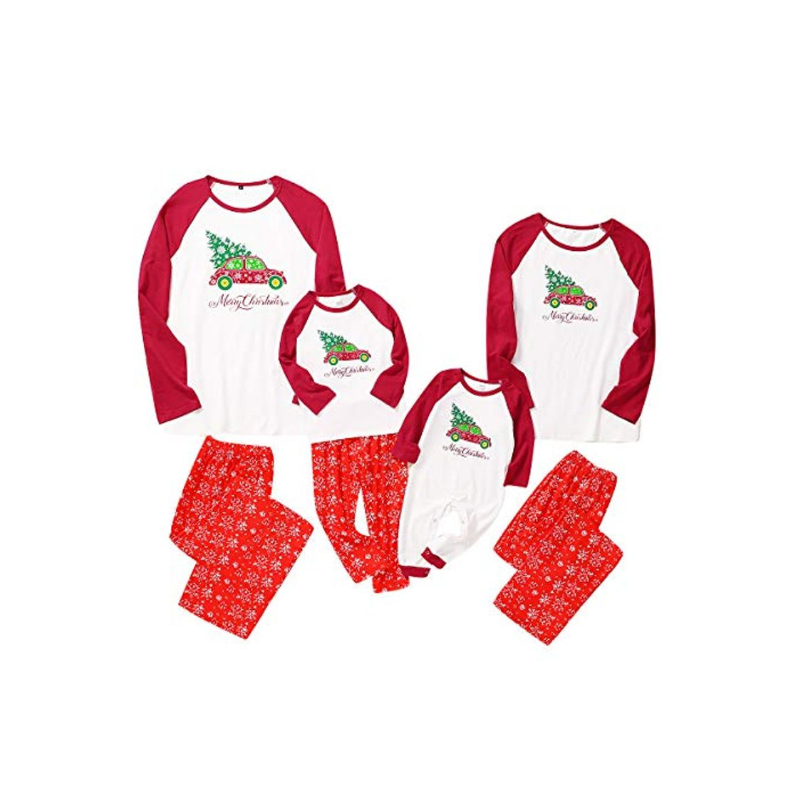 Social ROSEBEAR Ropa de Navidad a Juego Conjunto de Pijamas Familiares Conjunto de