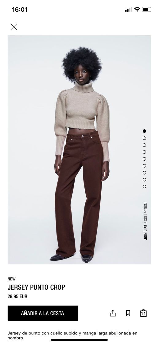 Fashion CROP KNIT SWEATER - Mink | ZARA United States