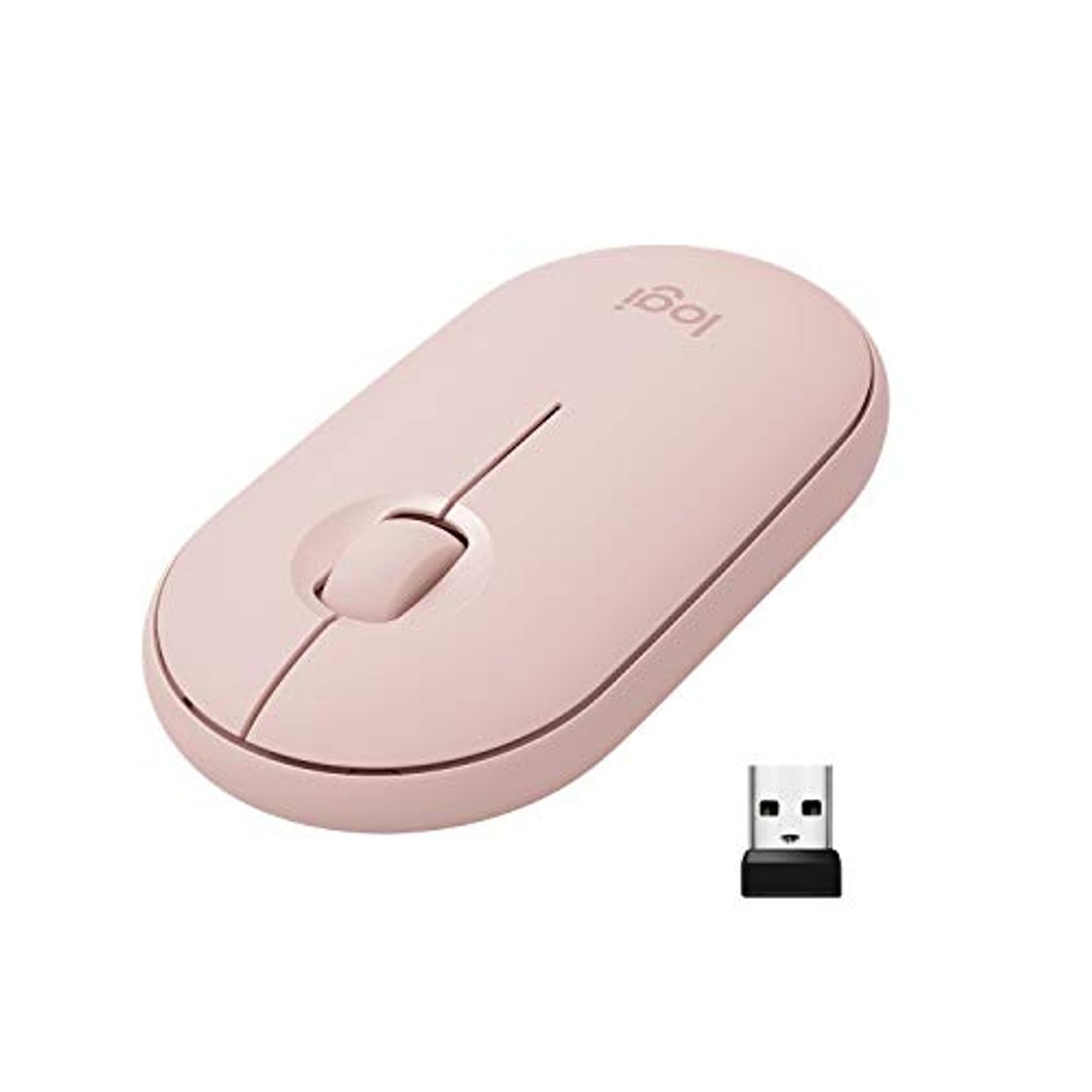 Products Logitech M350 PEBBLE Ratón Inalámbrico, Bluetooth o 2.4 GHz con Receptor Unifying,