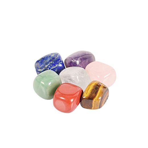 HEALIFTY Cristales curativos 7 piedras preciosas de colores para equilibrar la meditación