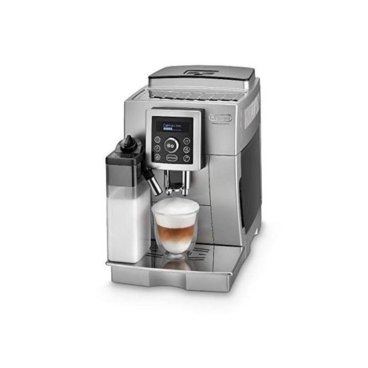 DeLonghi ECAM Cafetera automática compacta con suporte para tazas y con portafiltro