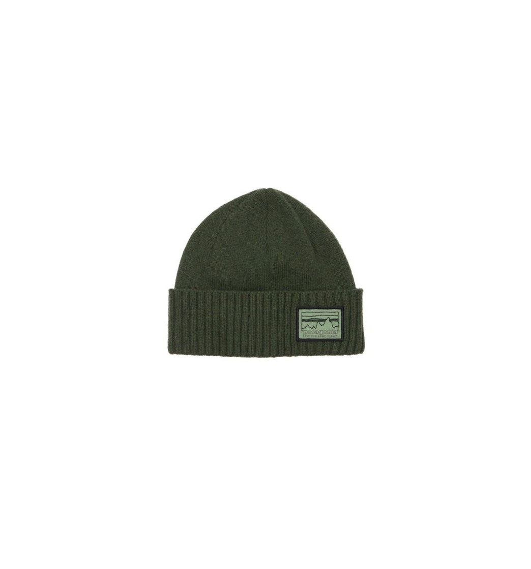 Moda Patagonia gorro beanie “Brodeo” verde