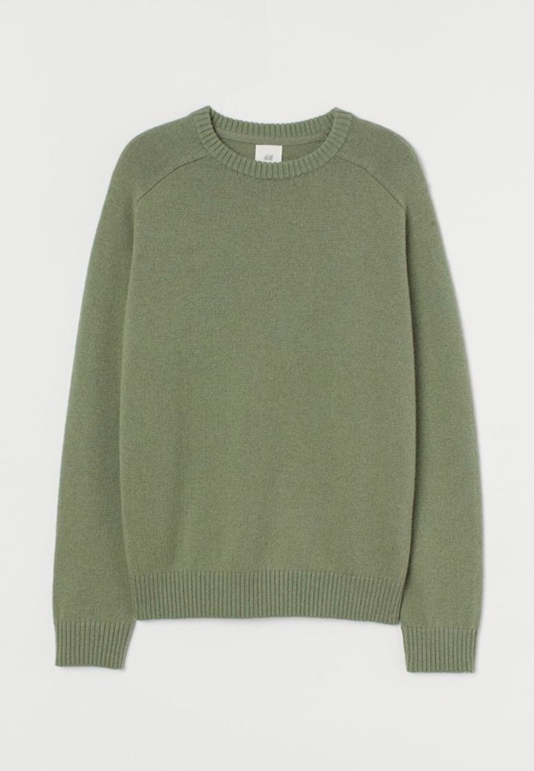 Moda Jersey en mezcla de lana - Verde salvia - HOMBRE | H&M