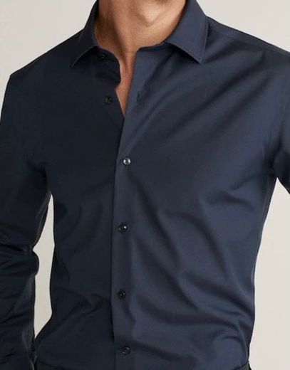 Camisa tailored slim-fit stretch algodón - Hombre
