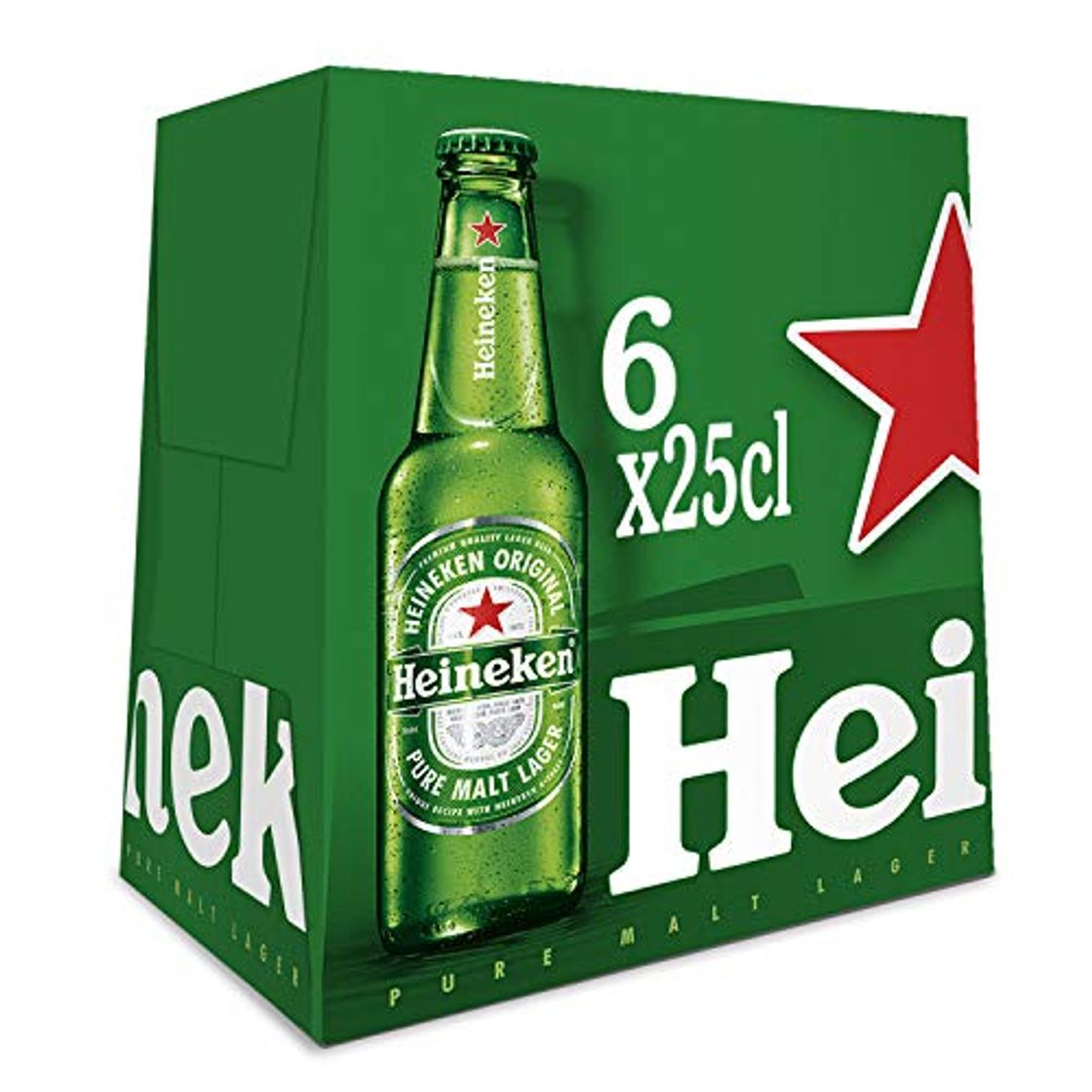 Product Heineken Cerveza - Pack de 6 Botellas x 250 ml