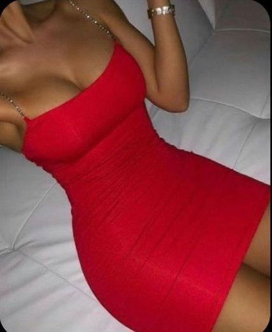 Fashion Vestido vermelho 