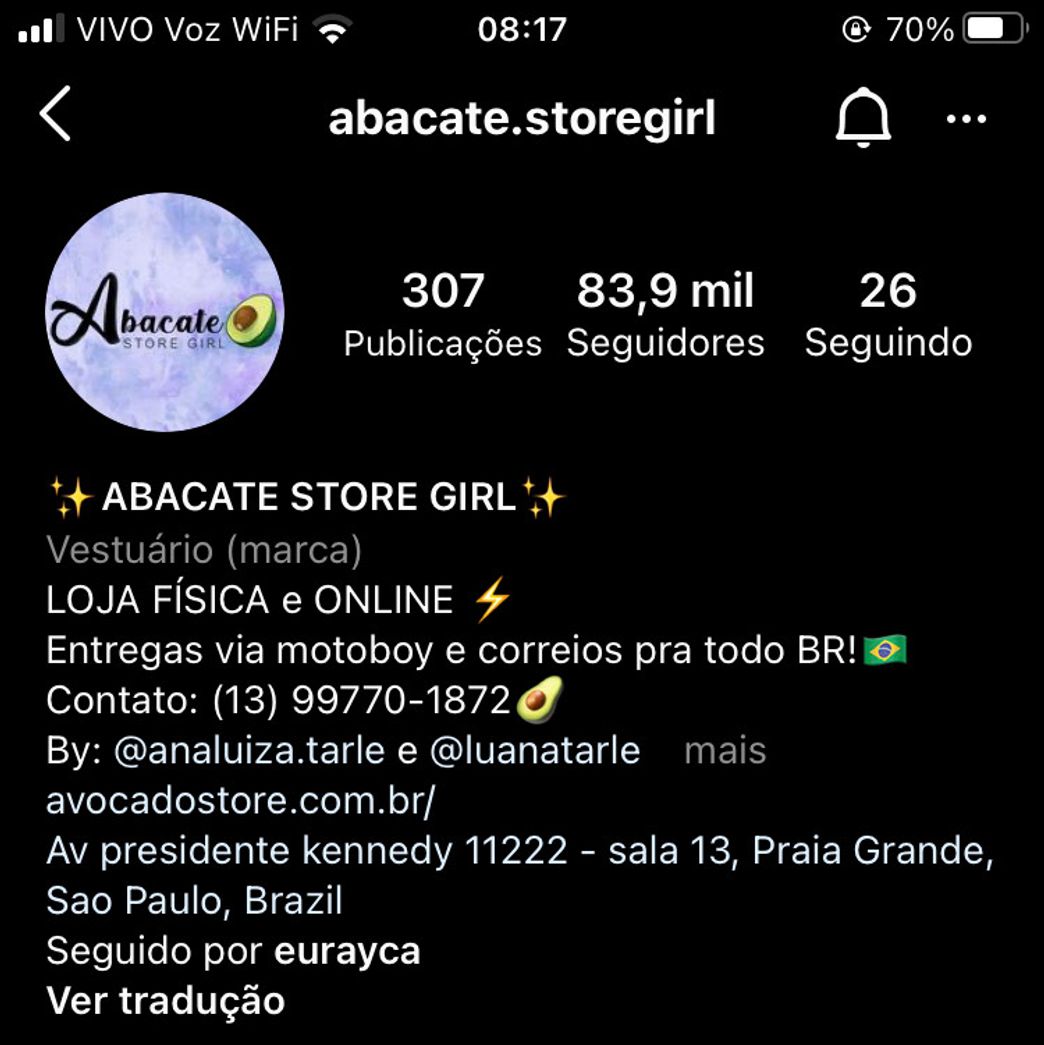 Moda Abacate store 