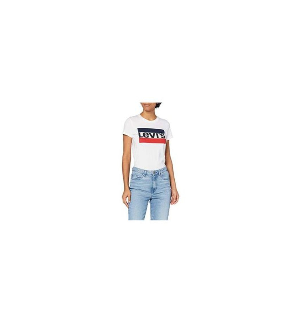 Moda Levi's The Perfect Tee, Camiseta para Mujer, Blanco