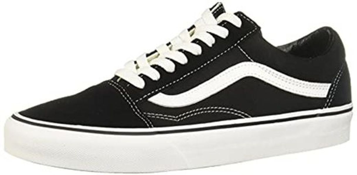 Moda Vans Old Skool Platform, Zapatillas, Negro