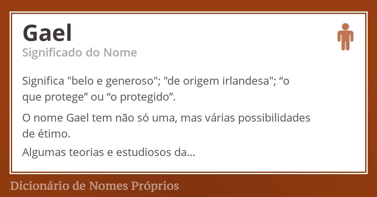 Moda Nomes Masculinos - Dicionário de Nomes Próprios