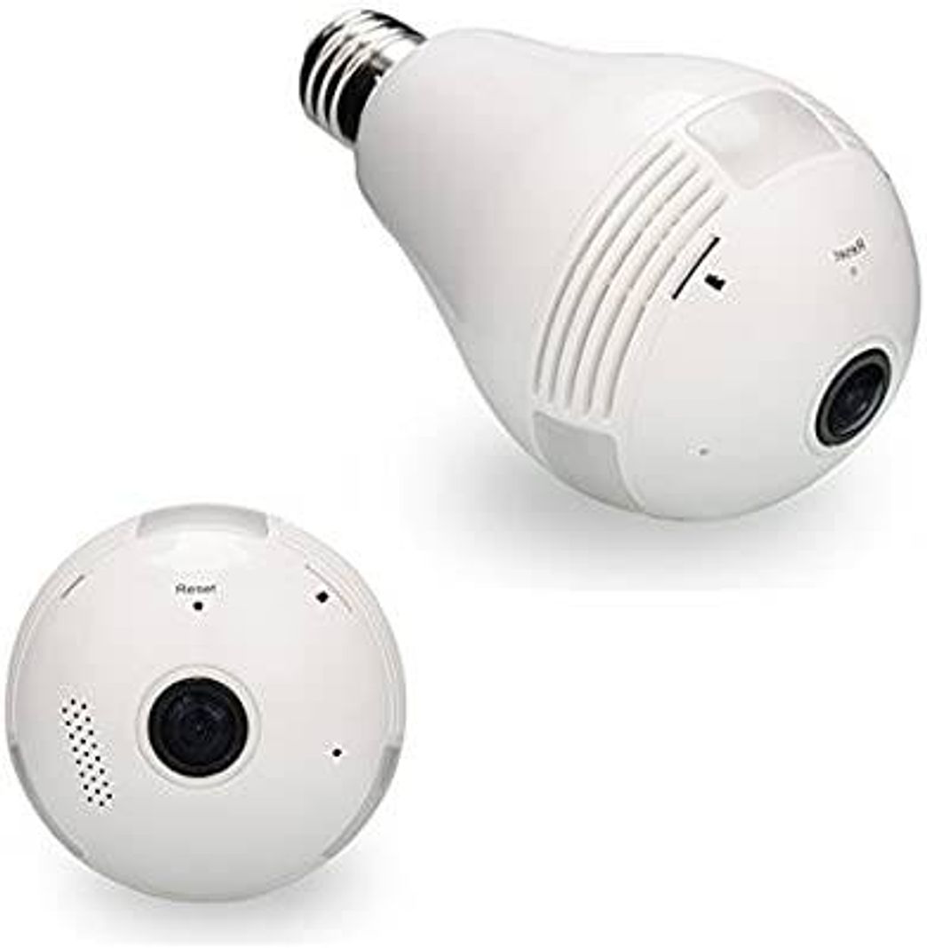 Moda Camera Ip Lampada Panoramica Seguraça Vr 360 Wifi Led V380s
