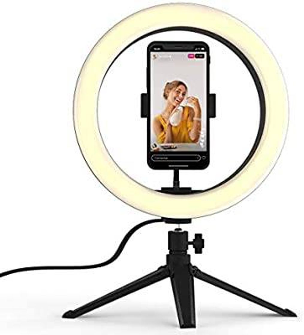 Moda Ring Light Geniali Selfier X Com Tripé de Mesa e Suporte de 