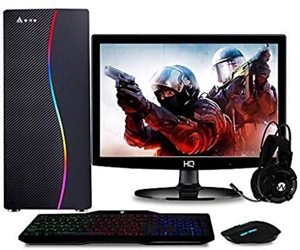 Moda Computador Gamer Completo com Monitor LED Intel Core i5 8GB 