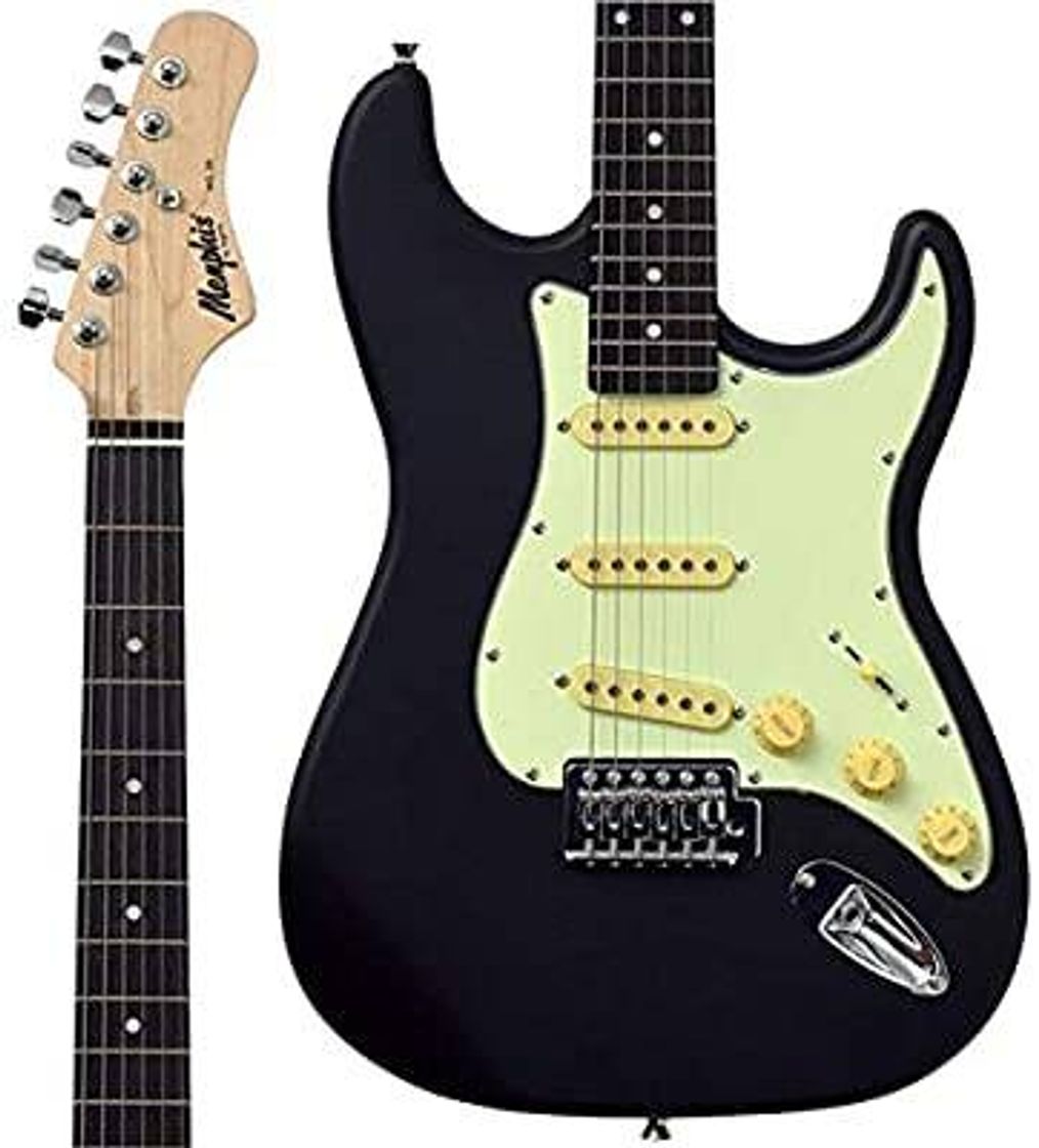 Moda Guitarra Stratocaster Memphis by Tagima Mg30 Preta Fosco

