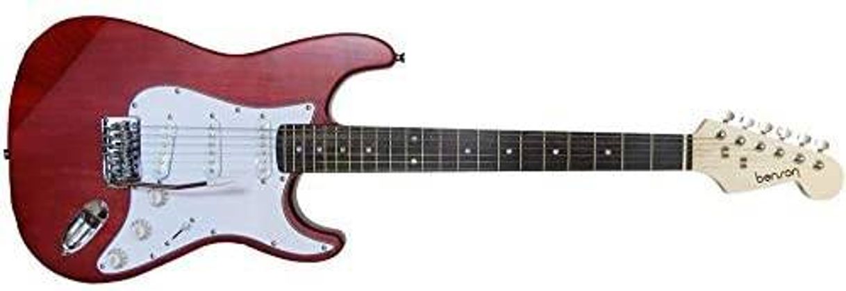 Moda Guitarra Stratocaster Benson Madero Pristine RD Vermelha

