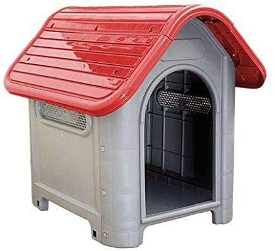 Moda Casinha Vermelha Plástica para Cachorro Dog Home Número 3

