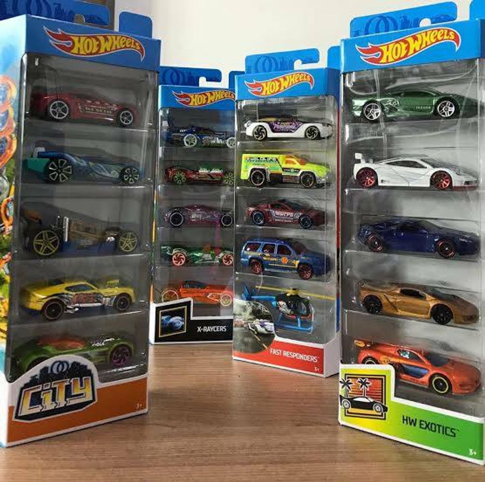 Fashion Kit Com 5 Carrinho Hot Wheels Original Mattel